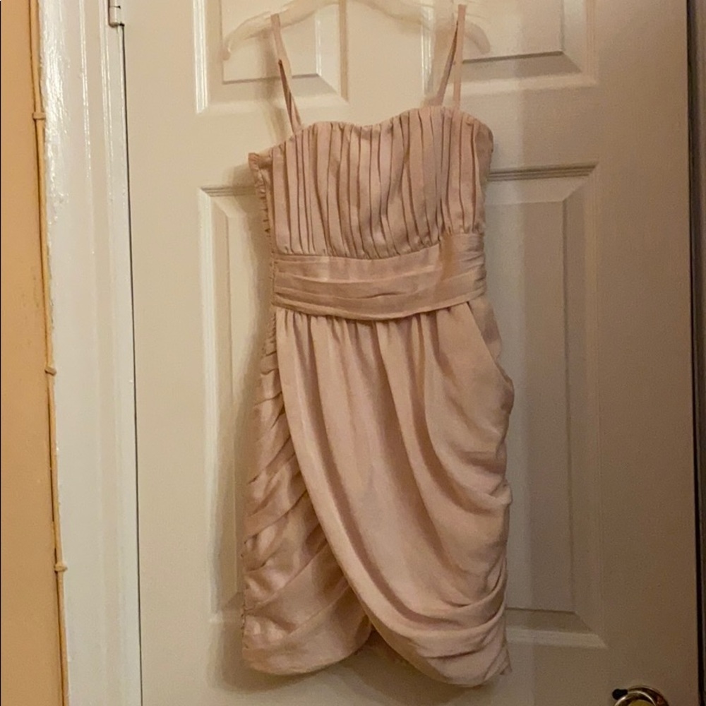 Dusty rose removable strap dress